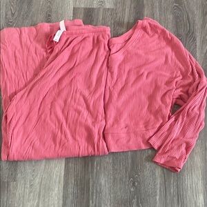 Target Pink Cozy Pajama Set